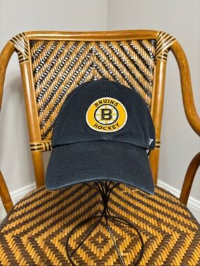 Boston Bruins 100 NHL ‘47 Cleanup Adjustable Dad Hat Hockey